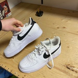 Nike Air Force 1 black swoosh